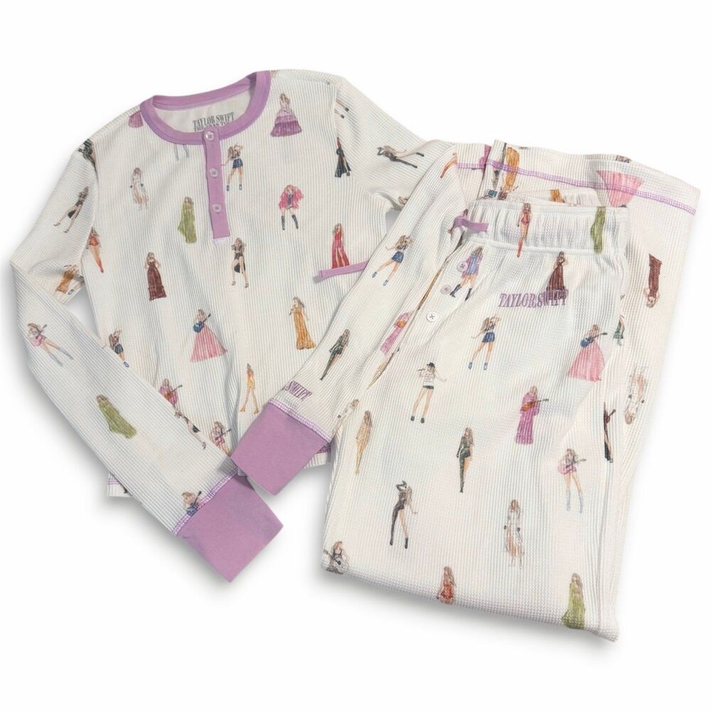 Taylor Swift | The Eras Tour Waffle Knit Pajama Set — Size XS | NWOT